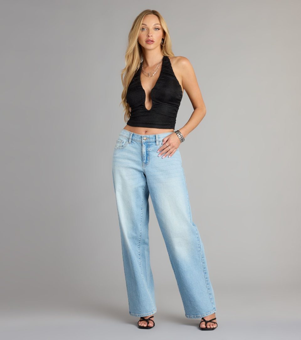 Afterglow Vibes Halter Crop Top