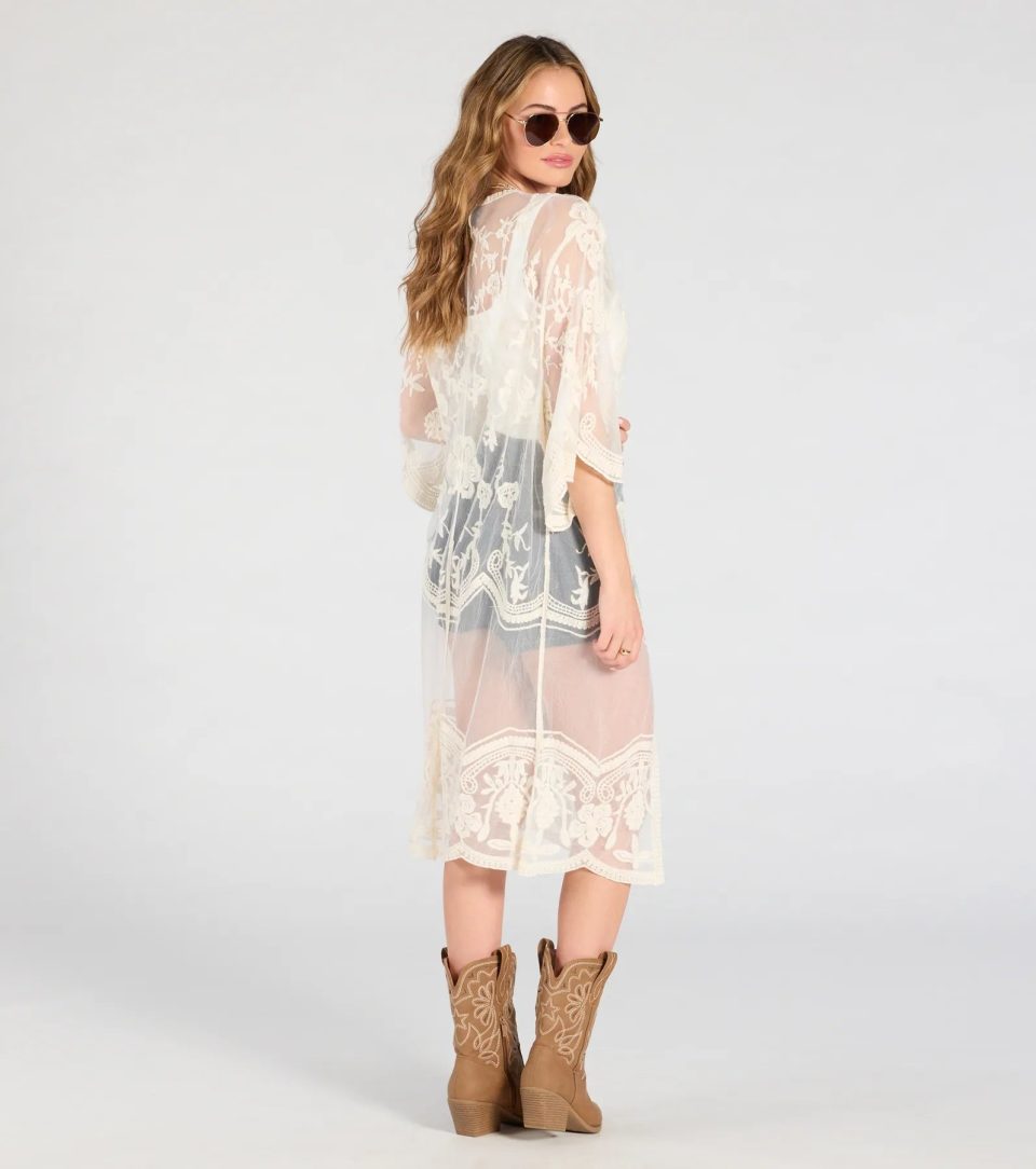 Desert Dreamer Crochet Lace Kimono