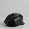 Off Duty Faux Leather Cabby Hat