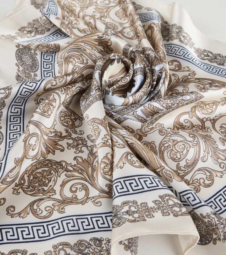 Soft Luxe Mosaic Satin Scarf